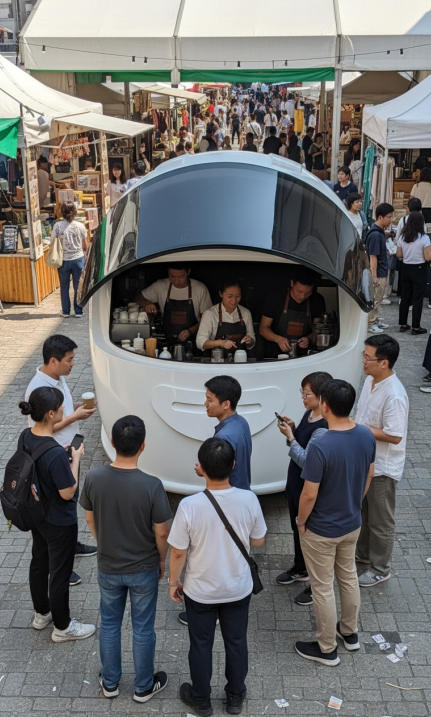 Executive food trailer with premium features